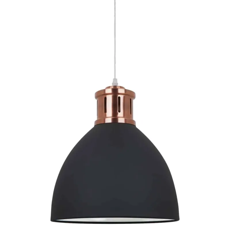 Dodaj do koszyka Lampa wisząca loftowa czarno-miedziana 30cm MD-HN8100-BK+RC z serii LOLA - Lampy Italux