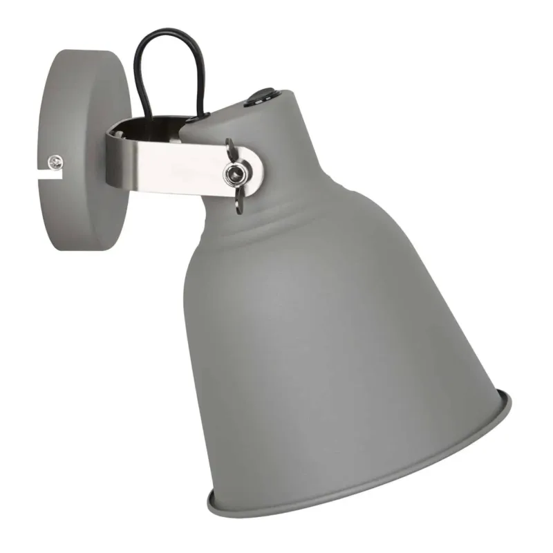 Bezpieczne zakupy Kinkiet loft metalowy szary regulowany MB-HN5213L z serii Vidal - Lampy Italux