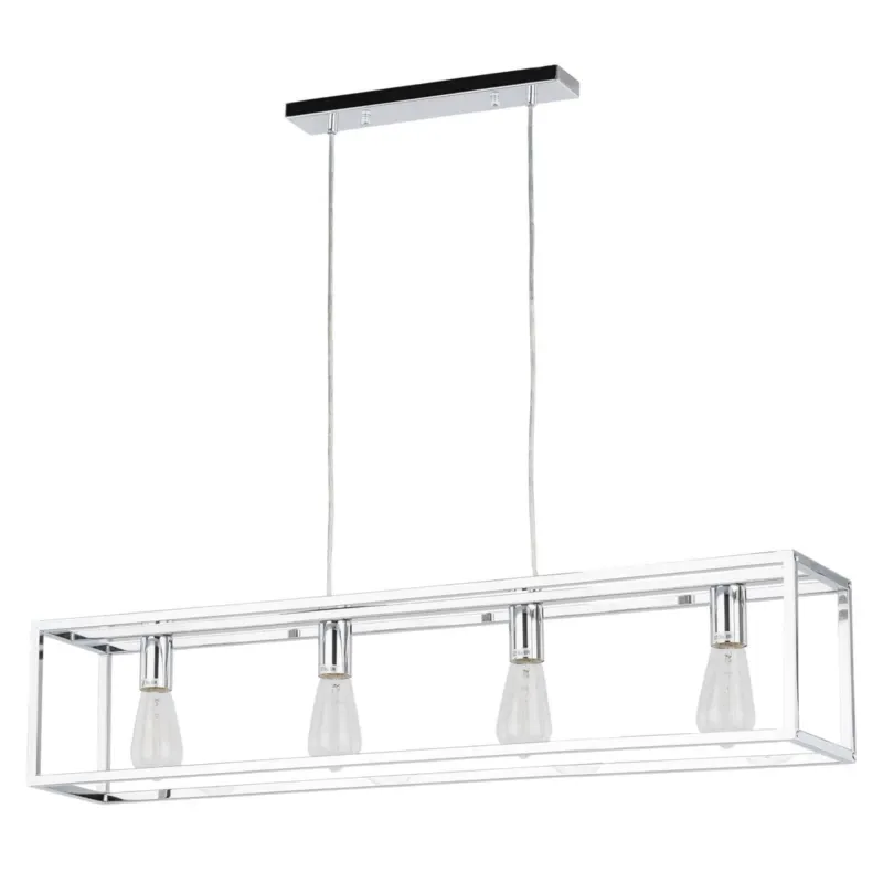 Lampa wisząca metalowa chromowana 4-punktowa MD-BR4366-D4 CH z serii SIGALO - Lampy Italux Wybór klientów