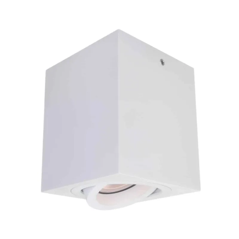 Oprawa sufitowa biała metalowa kwadratowa 8cm IT8004S1-WH z serii Emilio - Lampy Italux Ograniczona ilość