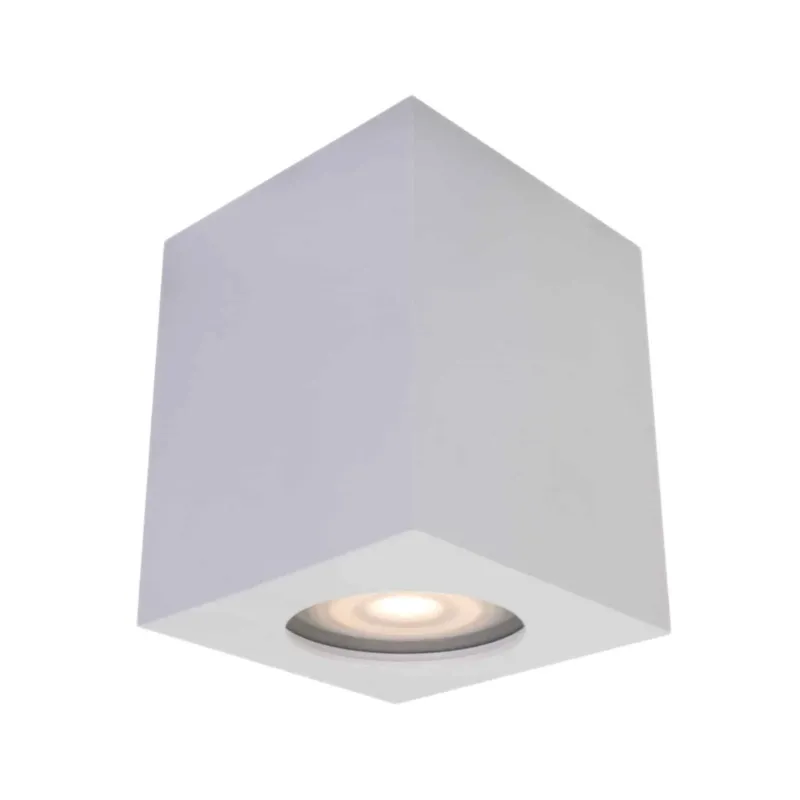 Oprawa sufitowa metalowa biała kwadratowa IT8003S1-WH z serii Fabrycio - Lampy Italux Taniej