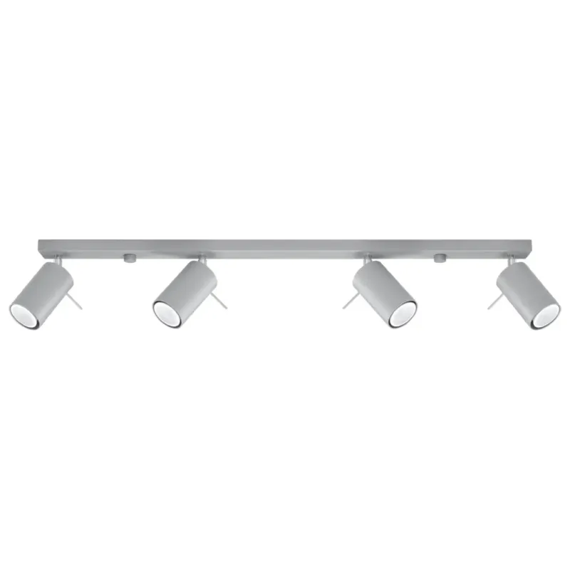 Taniej Plafon RING 4L szary SL.0453 - Sollux