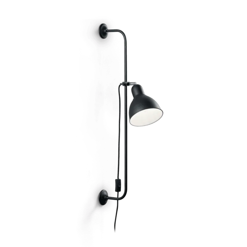 Kinkiet loft SHOWER AP1 NERO 179643 - Ideal Lux Najlepsza cena