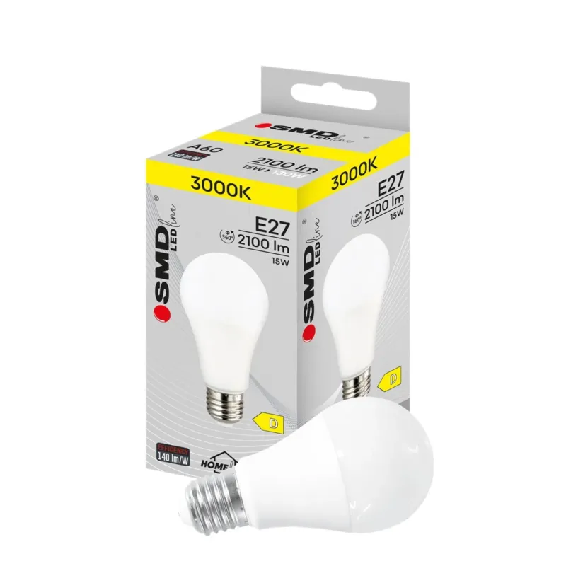 Nowy ŻARÓWKA E27 LED SMD 15W WW A60 HOMEline 4816 ZAR4816SLL - SMD LEDline