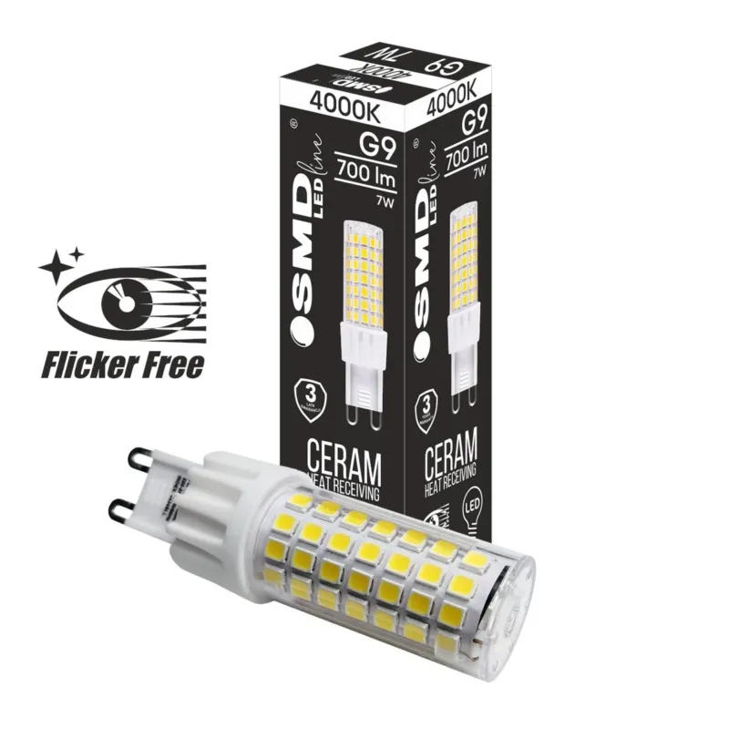 Szybka wysyłka ŻARÓWKA G9 LED SMD NW 7W 700lm 3Y 4434 FF ZAR4434SLL - SMD LEDline