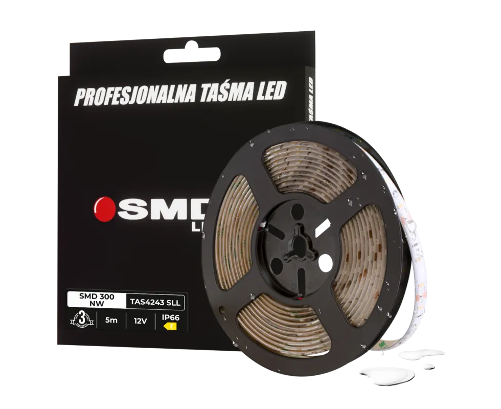 Okazja TAŚMA LED 300 SMD2835 NW IP66 SMD LEDline3Y 5M TAS4243SLL - SMD LEDline