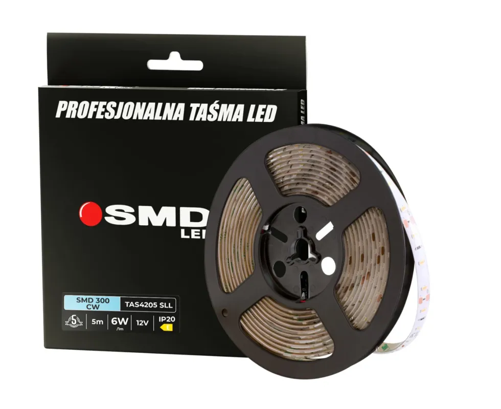 TAŚMA LED 300 SMD2835 CW IP20 SMD LEDline5Y 5M TAS4205SLL - SMD LEDline Bezpieczne zakupy