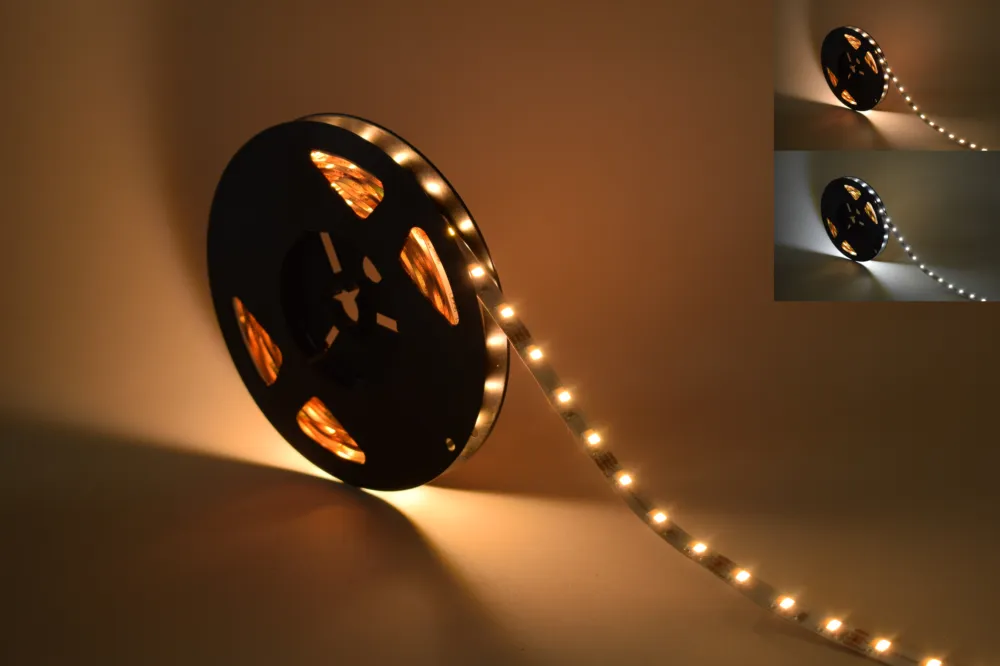 Nowość Taśma LED 300 SMD 5025 BICOLOR 24V 14,4W CCT 10mm IP20 1m 05TS24GW03052BIC08 - Gerled