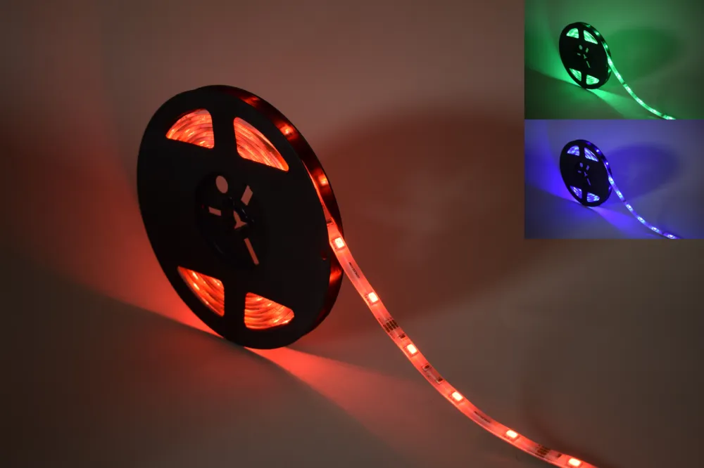 Taśma LED 150 SMD 5050 12V 7,2W RGB 10mm IP65 1m 05TS12GZ01550RGBXX - Gerled Bezpieczne zakupy