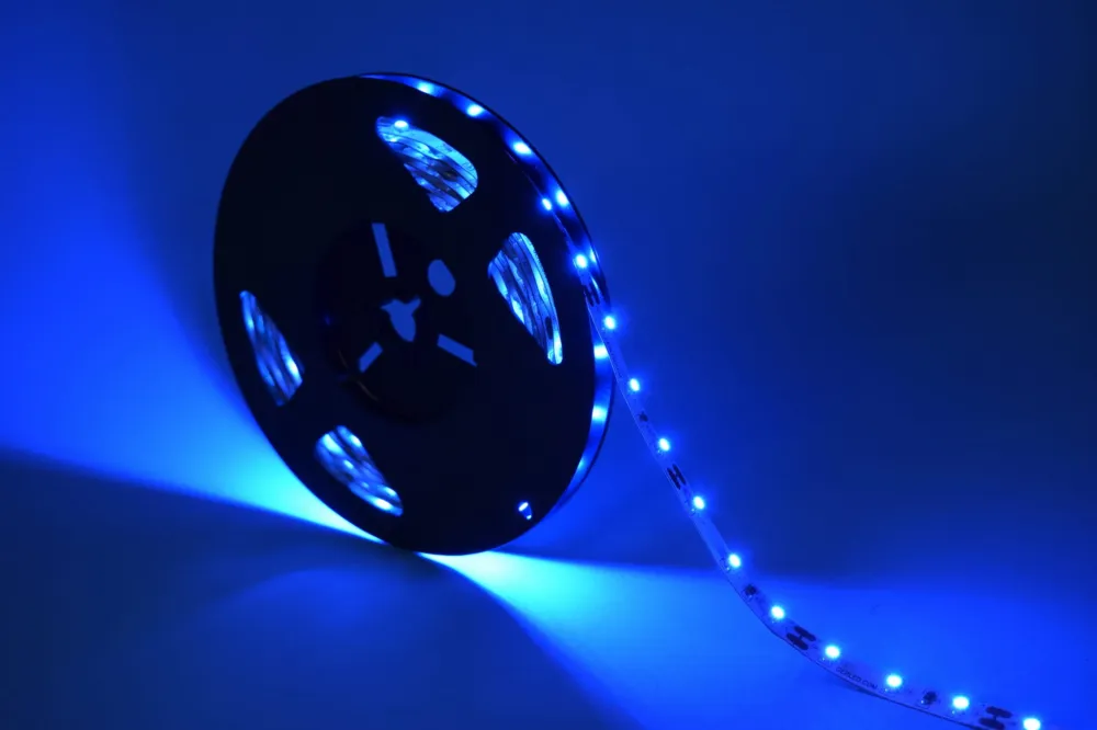 Taśma LED 600 SMD 3528 12V 9,6W Niebieski 8mm IP65 1m 05TS12GZ06035NI0XX - Gerled Do wyczerpania zapasów