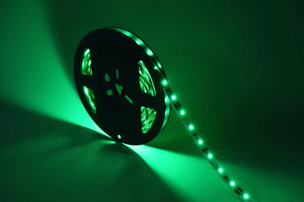 Bezpieczna płatność Taśma LED 600 SMD 3528 12V 9,6W Zielony 8mm IP65 1m 05TS12GZ06035ZI0XX - Gerled