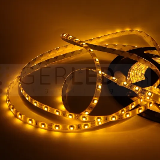 Taśma LED 300 SMD 2835 12V 4,8W Żółty 8mm IP65 1m 05TS12GZ03035ZY0XX - Gerled Nowość