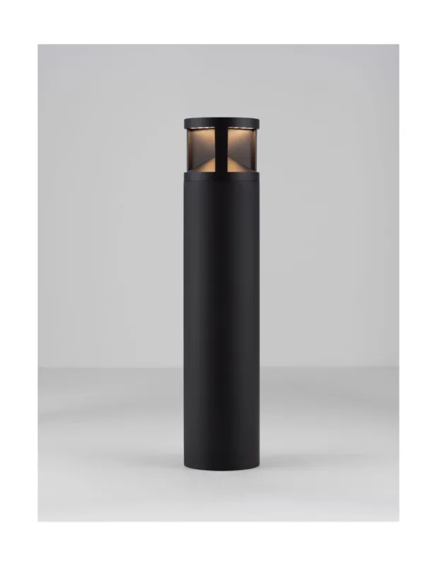 Lampa zewnętrzna - słupek ogrodowy nowoczesny Lipsou LED 3000K 73cm czarny mat Super okazja