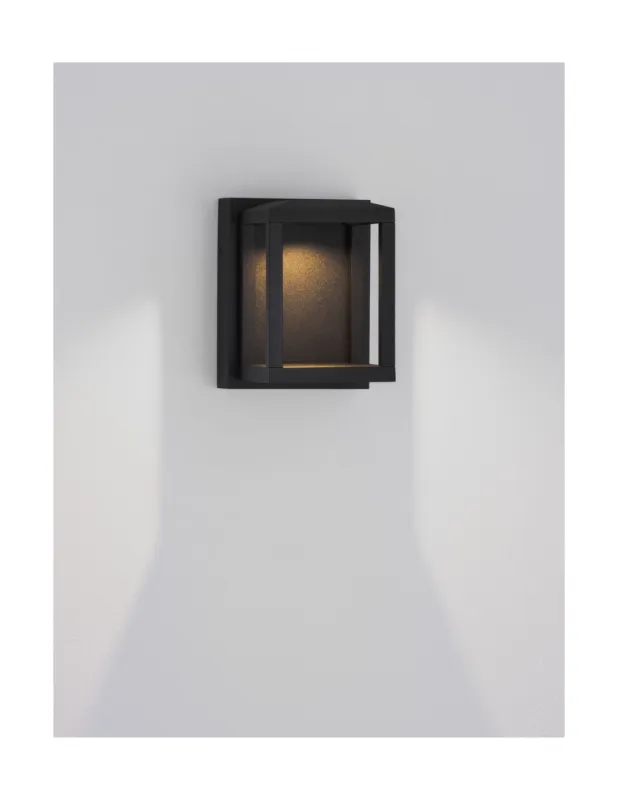 Promocja Kinkiet ogrodowy nowoczesny Virpe 3000K 10x12cm czarny