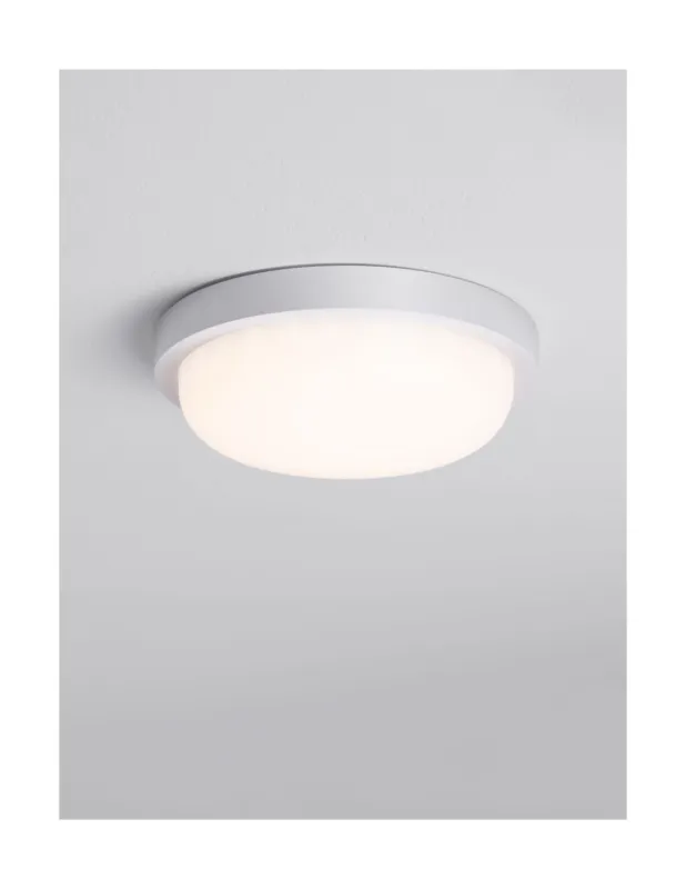 Popularny Plafon zewnętrzny okrągły Eorip LED 3000K 23,5cm biały