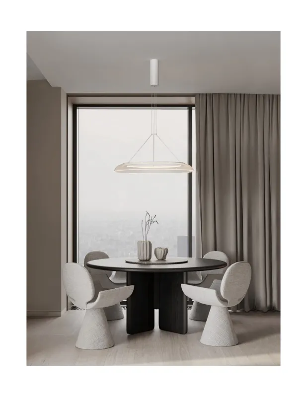 Okazja Lampa wisząca designerska Talmen LED 3000K 59,5cm biała