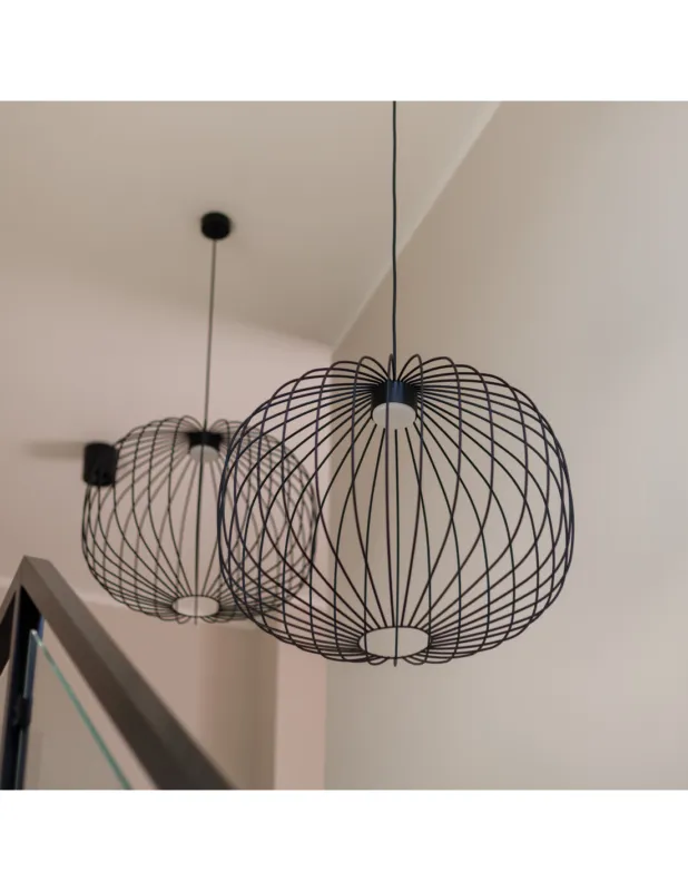Super okazja Lampa wisząca druciana Sphera M 58cm czarna TK Lighting