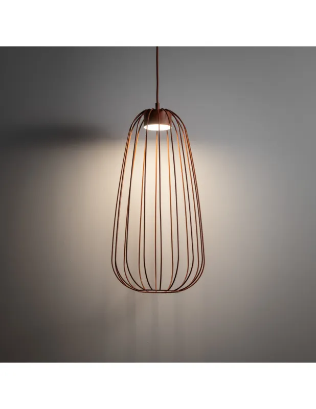 Tylko dziś Lampa wisząca druciana Sphera S 26cm ceglana TK Lighting