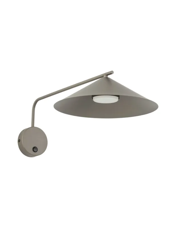 Ostatnia szansa Kinkiet stożek na wysięgniku z włącznikiem Lume New brązowy TK Lighting