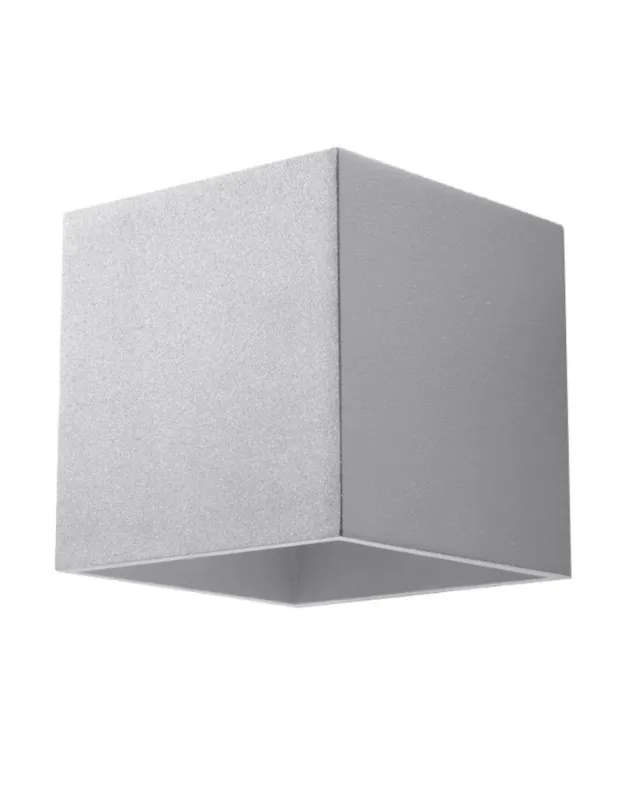 Kinkiet kostka góra-dół Quad 10cm szary Sollux Sprawdź teraz