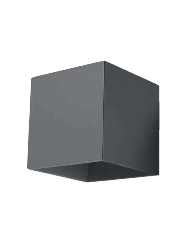 Kinkiet kostka góra-dół Quad 10cm antracyt Sollux Dodaj do koszyka