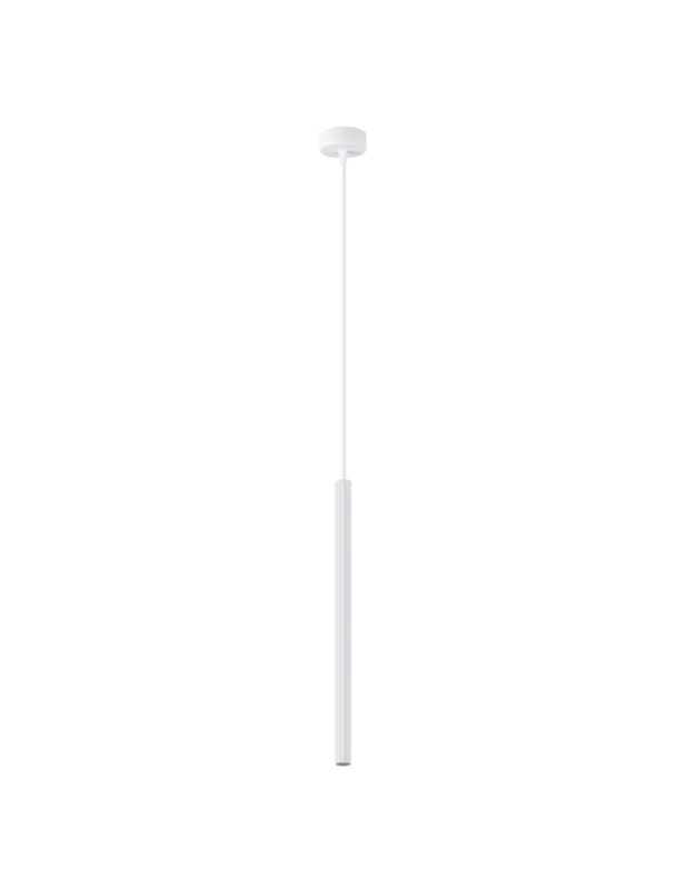 Szybka dostawa Lampa wisząca tuba ryflowana Arche 8cm biała Sollux