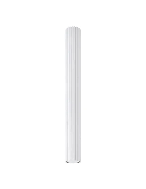 Hit cenowy Lampa spot ryflowana tuba Karbon 6,5cm H60cm biała Sollux