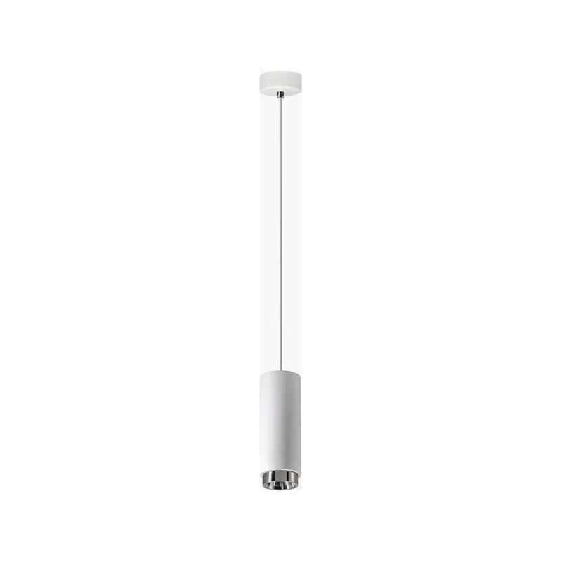 Tylko dziś Lampa gipsowa wisząca tuba Hadar 9 Biała Lumatix