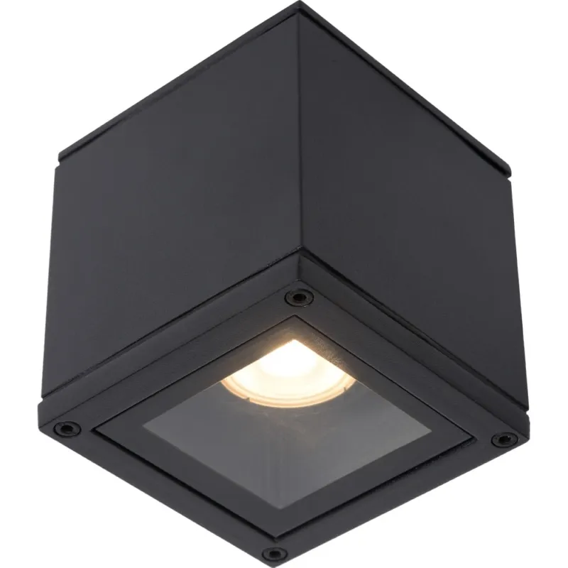 Oferta Plafon łazienkowy Aven Square Czarny Lucide