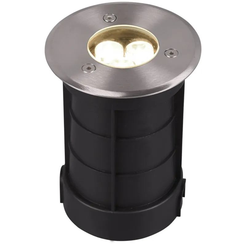 Lampa spot ogrodowa wpuszczana Belaja Round II LED IP65 nikiel Trio Zniżka