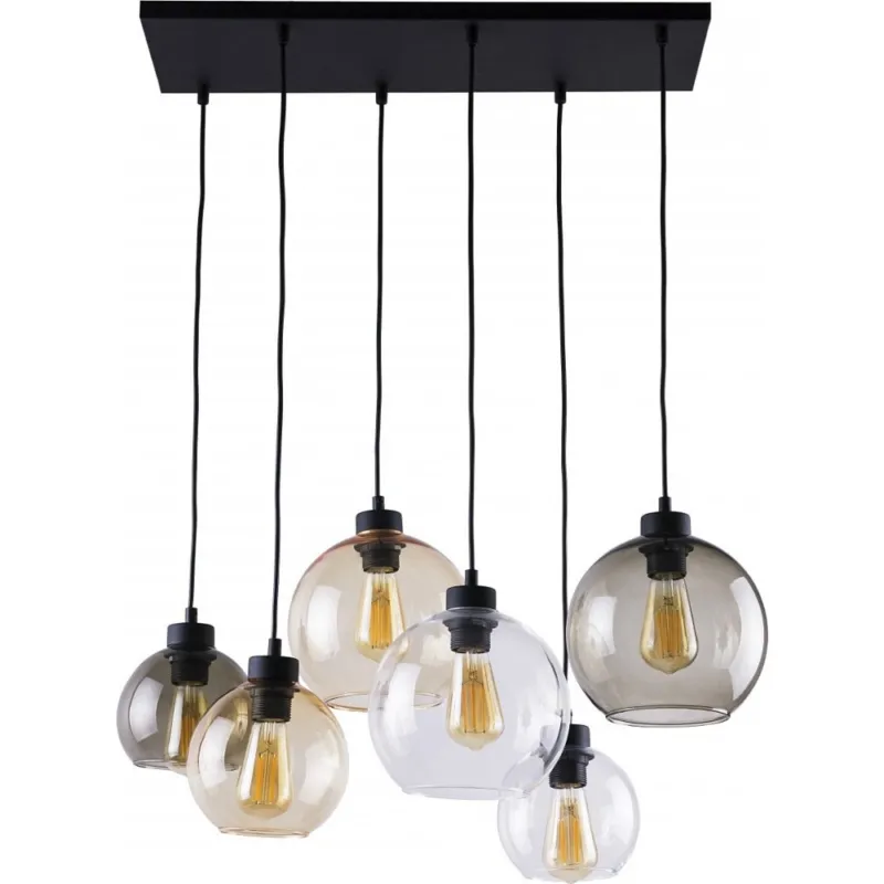Dostępne od ręki Lampa sufitowa szklane kule VI Cubus Multikolor TK Lighting