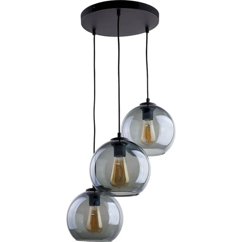 Promocja Lampa sufitowa szklane kule Cubus Graphite III Grafitowa TK Lighting