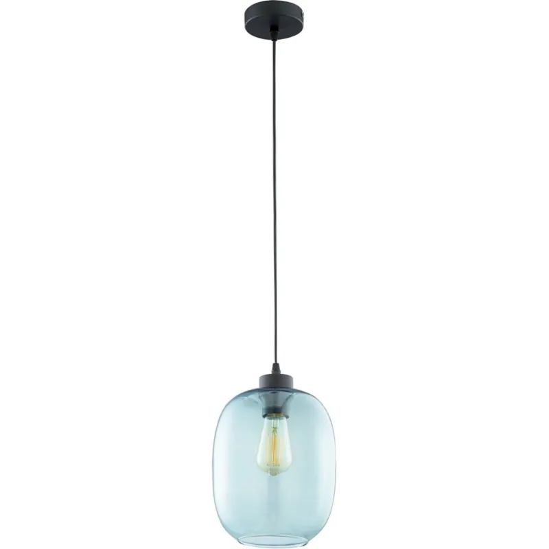Taniej Lampa wisząca szklana Elio 20 Niebieska TK Lighting