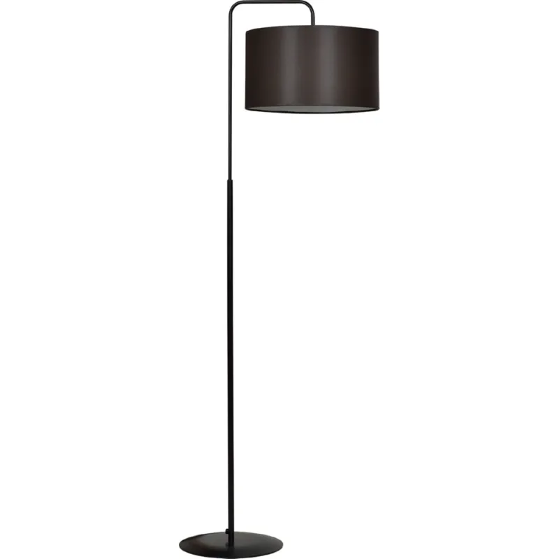 Lampa podłogowa z abażurem Trapo 50 czarno-brązowa Emibig Oferta