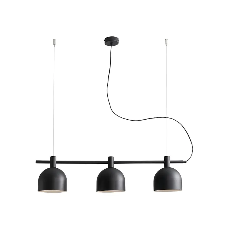 Lampa wisząca potrójna skandynawska Beryl 83 czarna Aldex Wybór klientów