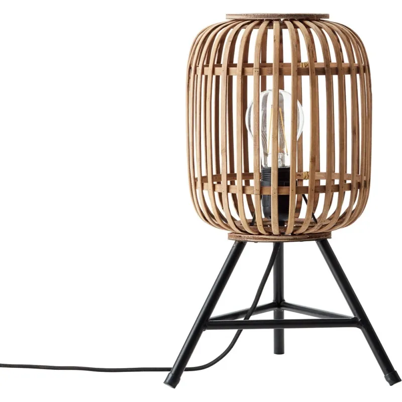 Lampa stołowa rattanowa boho Woodrow Brilliant Oferta czasowa
