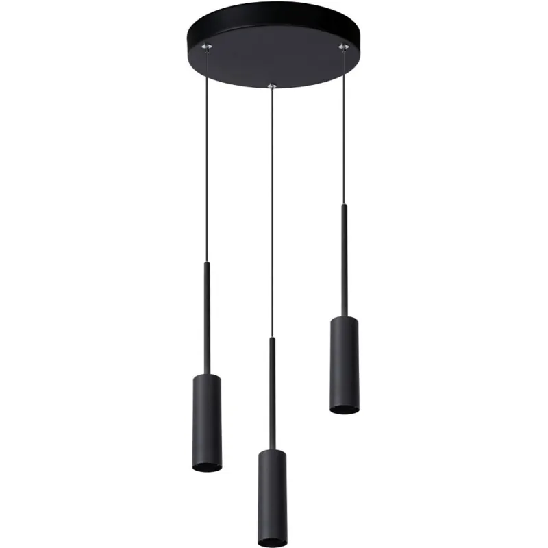 Lampa potrójna wiszące tuby Tubule 26 LED czarna Lucide Najlepsza cena