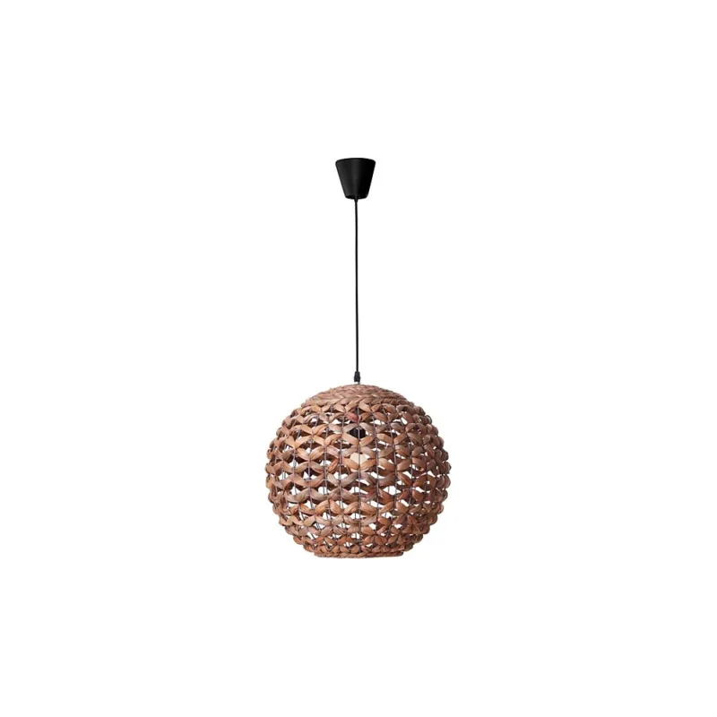 Oferta limitowana Lampa rattanowa wisząca kula Denpasar 40 brązowa