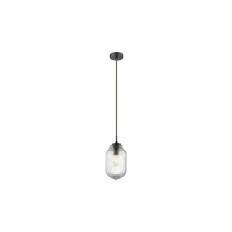 Lampa wisząca szklana retro Daren 12 przezroczysta Kup online