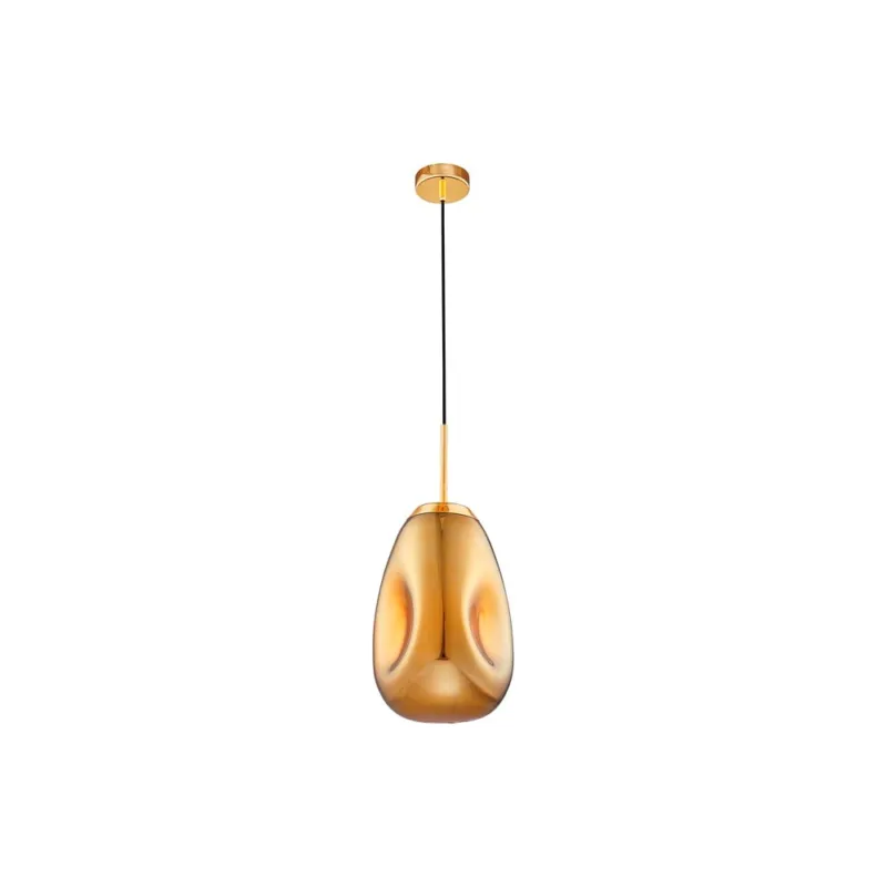 Oferta limitowana Lampa wisząca szklana Crumpled 22 złota
