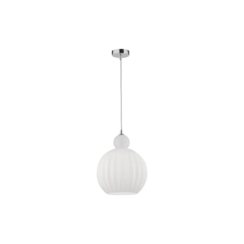 Lampa wisząca szklana Hola 28 biała Niska cena