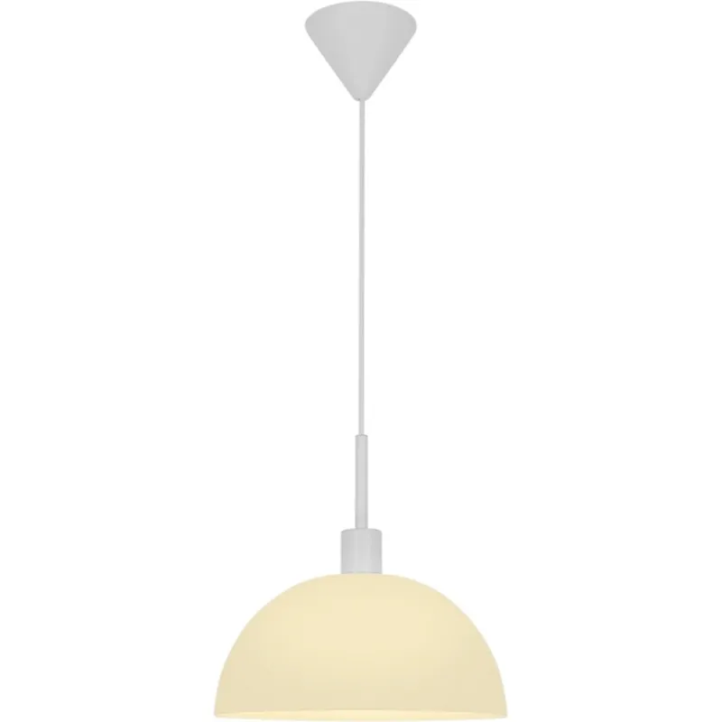 Bestseller Lampa wisząca szklana półkula Ellen 30cm biała Nordlux