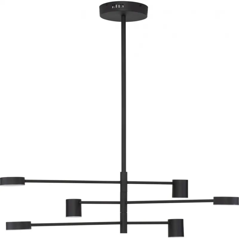 Ostatnie sztuki Lampa sufitowa 6 punktowa North LED 100cm czarna