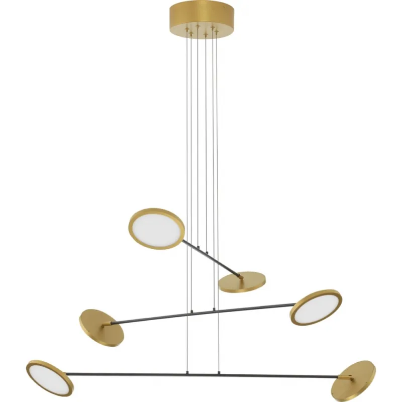 Lampa wisząca nowoczesna 6 punktowa Field LED złoty/czarny Promocja