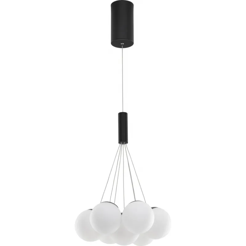 Lampa wisząca szklane kule Nebbia VII 36cm biało-czarna Wysoka jakość