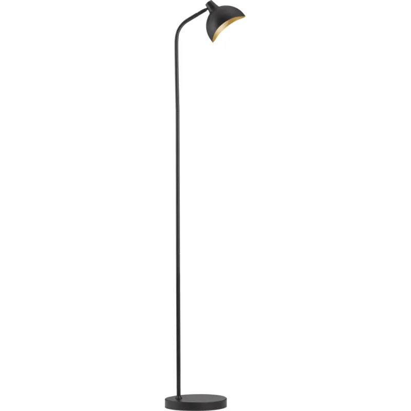 Tani Lampa podłogowa loft Jet czarny mat/złoty
