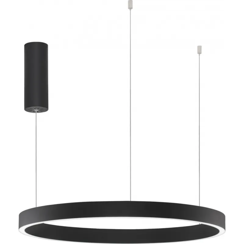 Lampa wisząca okrągła nowoczesna Astra LED 60cm 3000K 60W czarna Tani