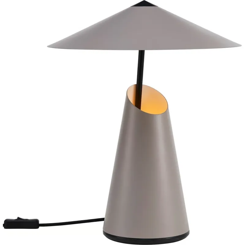 Szybka wysyłka Lampa stołowa designerska Taido brązowa DFTP