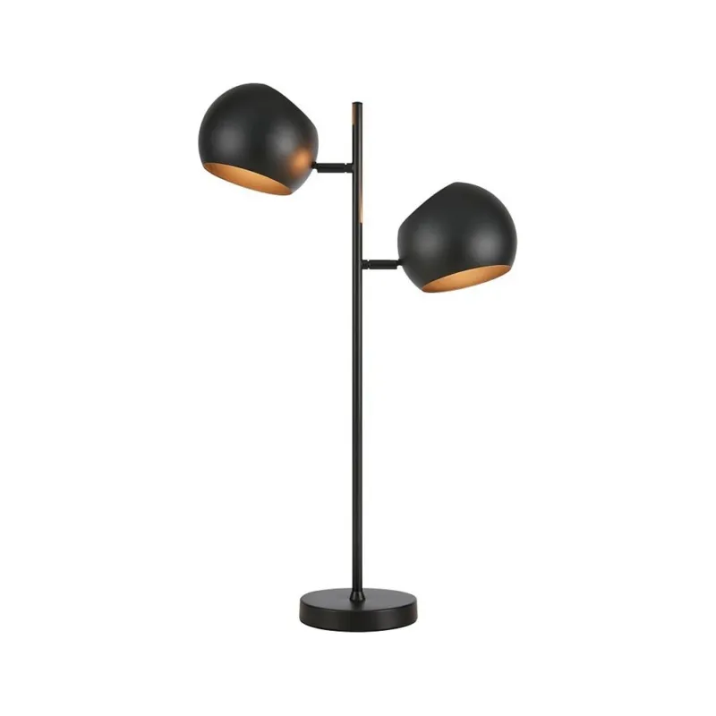 Lampa stołowa podwójna Edgar czarna Markslojd Niska cena