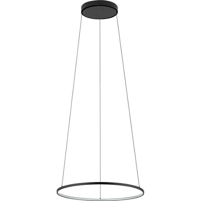 Lampa wisząca okrągła nowoczesna Circolo Horizontal LED 3000K 45cm czarna Nowodvorski Obniżka ceny